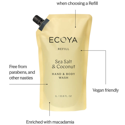 Hand & Body Wash Refill - Sea Salt & Coconut