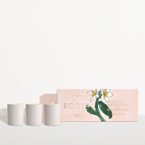 Mother's Day Mini Ceramic Candle Gift Set - Citrus Blossom & Magnolia