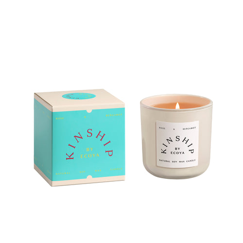 KINSHIP By ECOYA Large Candle - Rose & Bergamot
