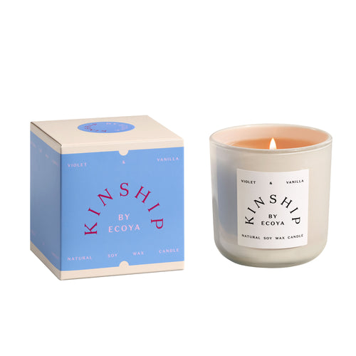 TESTER KINSHIP by ECOYA Violet & Vanilla Large Candle