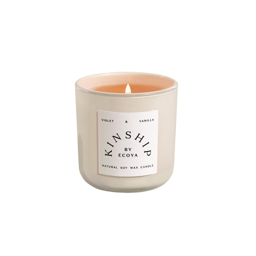 TESTER KINSHIP by ECOYA Violet & Vanilla Large Candle